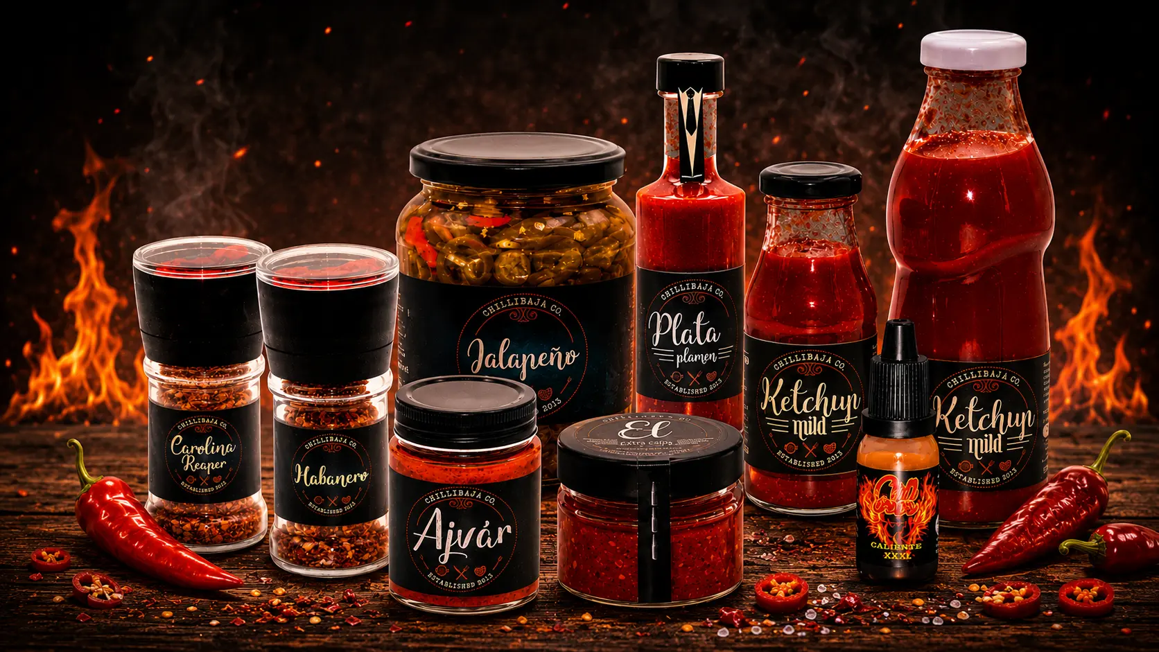 Chilli Baja kézzel készített prémium chili szósz termékek